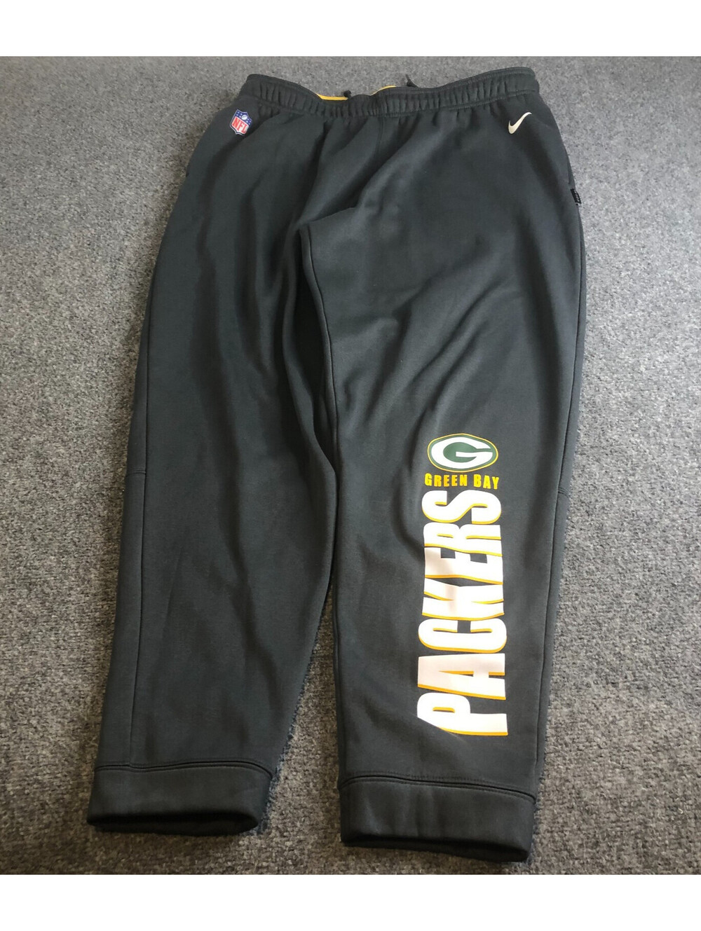 Nike Green Bay Packers Pants Mens XL Gray Jogger NFL Onfield On Field 30" Inseam